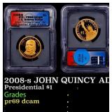 2008-s JOHN QUINCY ADAMS Proof Presidential Dollar