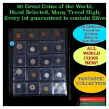 20 Great Coins of the World, hand selected, many t