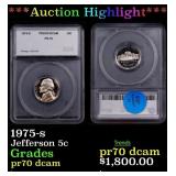 1975-s Proof Jefferson Nickel 5c SEGS