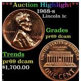 1968-s Proof Lincoln Cent 1c GEM++ Proof Deep Came