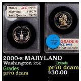 2000-s MARYLAND Proof Washington Quarter 25c ACG