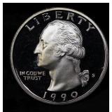 1990-s Proof Washington Quarter 25c GEM++ Proof De