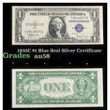 1935C $1 Blue Seal Silver Certificate Grades Choic