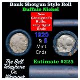 Buffalo Nickel Shotgun Roll in Old Bank Style 