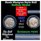 Buffalo Nickel Shotgun Roll in Old Bank Style 