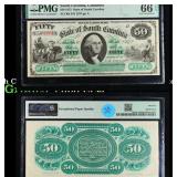 Very Cool 1872 $50 South Carolina, Columbia Obsole