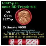 BU Shotgun Lincoln 1c roll, 1977-p 50 pcs Dunbar W