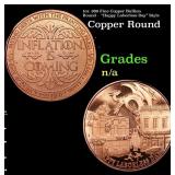 1oz .999 Fine Copper Bullion Round -  "Happy Labor