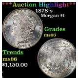 ***Major Highlight*** 1878-s Morgan Dollar $1 ms66