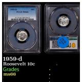 PCGS 1959-d Roosevelt Dime 10c PCGS