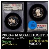 2000-s MASSACHUSETTS Proof Washington Quarter 25c
