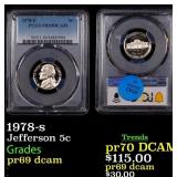 PCGS 1978-s Proof Jefferson Nickel 5c PCGS