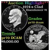 ***Auction Highlight*** 1974-s Clad Proof Eisenhow