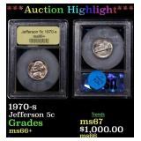 1970-s Jefferson Nickel 5c USCG