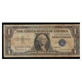 1957B $1 Blue Seal Silver Certificate Grades vf++