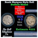 Buffalo Nickel Shotgun Roll in Old Bank Style 
