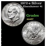 1972-s Silver Eisenhower Dollar 1 Grades GEM++ Unc