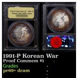 1991-P Korean War Proof Modern Commem Dollar $1 GE