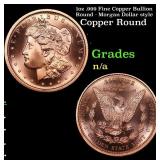 1oz .999 Fine Copper Bullion Round - Morgan Dollar
