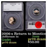 2006-s Return to Monticello Proof Jefferson Nickel