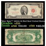 **Star Note** 1953A $2 Red Seal United States Note