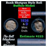 Buffalo Nickel Shotgun Roll in Old Bank Style 