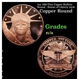1oz .999 Fine Copper Bullion Round - Statue of Lib