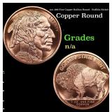 1oz .999 Fine Copper Bullion Round - Buffalo Nicke