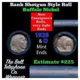 Buffalo Nickel Shotgun Roll in Old Bank Style 
