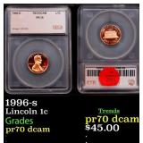 1996-s Proof Lincoln Cent 1c pr70 dcam SEGS