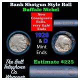 Buffalo Nickel Shotgun Roll in Old Bank Style 
