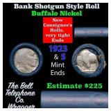 Buffalo Nickel Shotgun Roll in Old Bank Style 