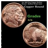 1oz .999 Fine Copper Bullion Round - Buffalo Nicke