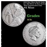 2022 Star Wars Darth Vader 1oz .999 Silver $2 New