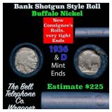 Buffalo Nickel Shotgun Roll in Old Bank Style 