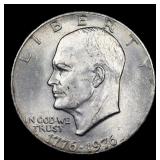 1976-p Ty 2 Eisenhower Dollar $1 Grades Select Unc