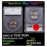 ***Auction Highlight*** 1987-d Washington Quarter