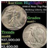***Major Highlight*** 1946-d Walking Liberty Half