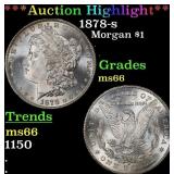 ***Major Highlight*** 1878-s Morgan Dollar $1 ms66