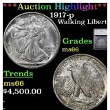 ***Major Highlight*** 1917-p Walking Liberty Half