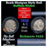 Buffalo Nickel Shotgun Roll in Old Bank Style 