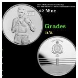 2023  Muhammad Ali Boxing 1oz .999 Silver $2  Niue