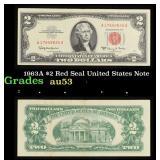 1963A $2 Red Seal United States Note Grades Select