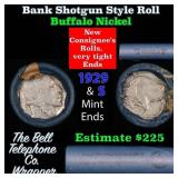 Buffalo Nickel Shotgun Roll in Old Bank Style 