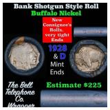 Buffalo Nickel Shotgun Roll in Old Bank Style 