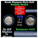 Buffalo Nickel Shotgun Roll in Old Bank Style 