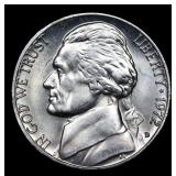 1972-d Jefferson Nickel 5c Grades GEM+ Unc