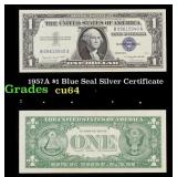 1957A $1 Blue Seal Silver Certificate Grades Choic
