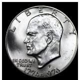 1976-s Silver Eisenhower Dollar $1 Grades GEM++ Un