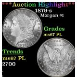 ***Major Highlight*** 1879-s Morgan Dollar $1 ms67